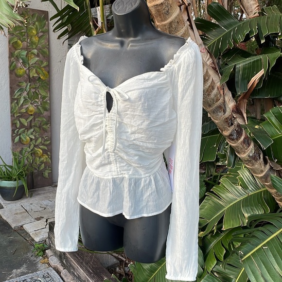 Off the shoulder women’s bohemian peasant plum top - Picture 1 of 7